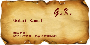 Gutai Kamil névjegykártya